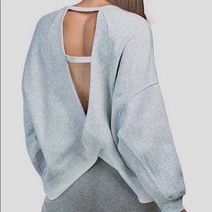 Oversized Open Back Sweatshirt | Ocean Drive